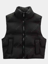 Addams Wednesday Black Puffer Vest