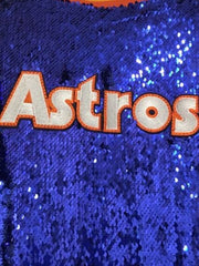 Astros Blue Sequin Jacket