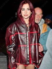 BRIT Awards 2024 Dua Lipa Leather Jacket