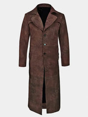 Bobby Duster Trench Sheepskin Leather Coat