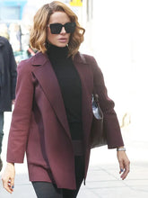 Canary Black 2024 Avery Graves Maroon Wool Coat