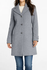 Carys Grey Wool Coat