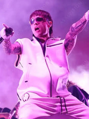 Coachella Peso Pluma White Vest