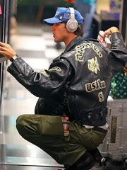 Avirex Jacob Elordi Leather Jacket