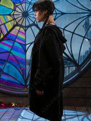 Addams Wednesday Black Oversized Hoodie