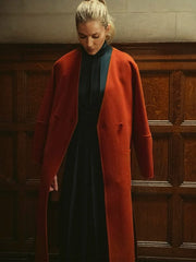 Anatomy of a Scandal Sienna Miller Orange Coat