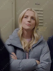 Chicago Fire Season 12 Sylvie Brett Grey Puffer Jacket