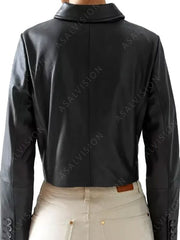 Addams Wednesday Jenna Ortega Leather Jacket