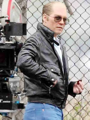 Black Mass Whitey Bulger Leather Jacket