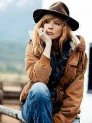 Beth Dutton Yellowstone Bomber Brown Jacket