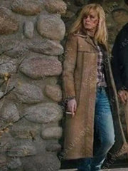 Beth Dutton Yellowstone Leather Brown Coat