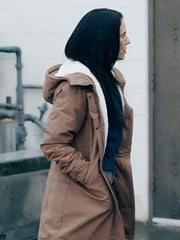 A Stranger's Child Donna Fendyr Sherpa Lined Brown Coat