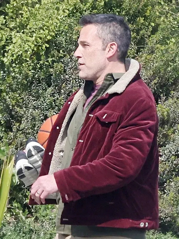 Ben Affleck The Accountant 2 Maroon Jacket