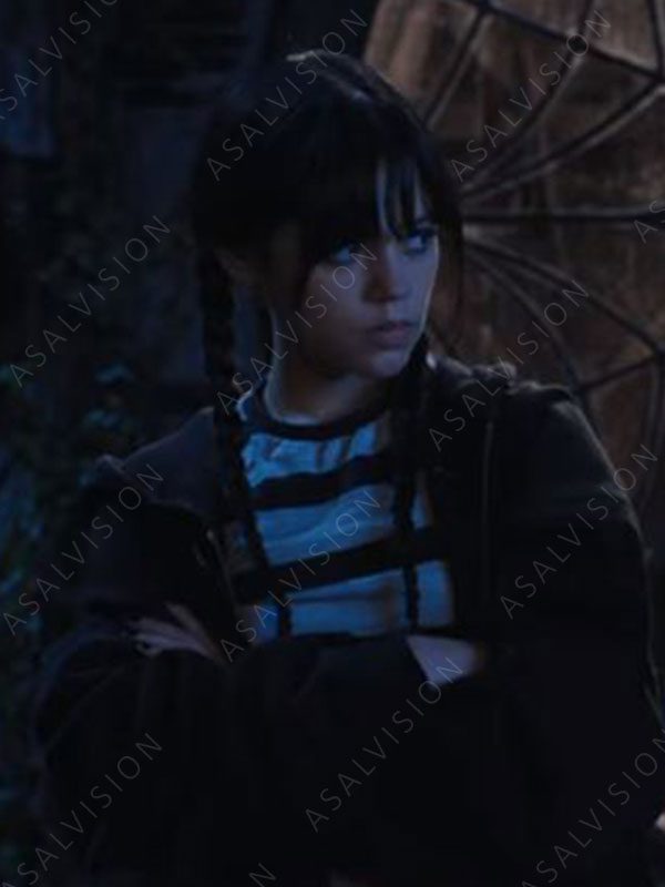 Addams Wednesday Black Oversized Hoodie