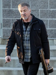 Alarum 2025 Sylvester Stallone Black Cotton Jacket