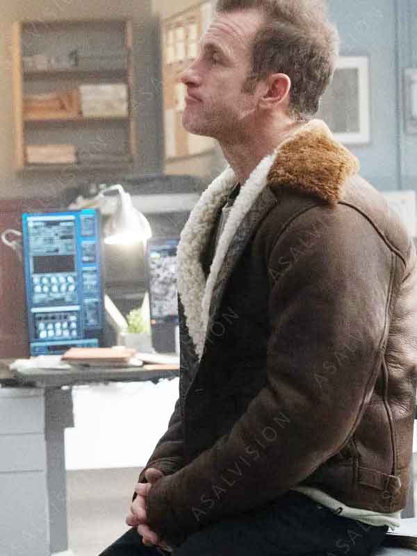 Alert Missing Persons Unit Jason Grant Shearling Leather Jacket