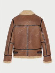 Anderson Aviator Light Brown Shearling Jacket