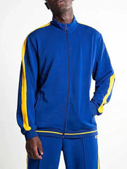 Blue Angeles Striped Track Jacket