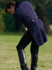 Bridgerton S02 Anthony Bridgerton Blue Wool Tailcoat