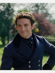 Bridgerton S02 Anthony Bridgerton Blue Wool Tailcoat