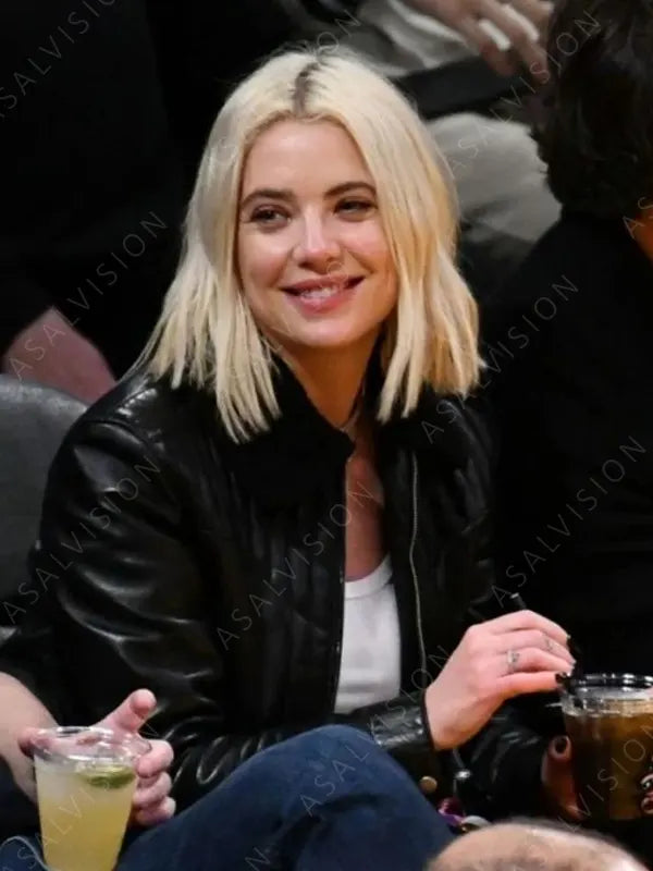 Ashley Benson NBA 2023 Leather Jacket