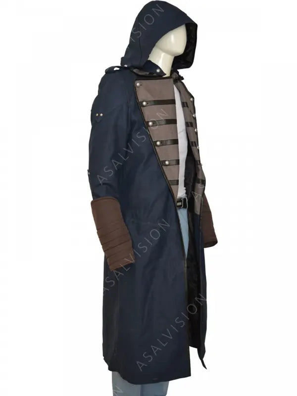 Arno Dorian Assassins Creed Unity Hooded Long Coat