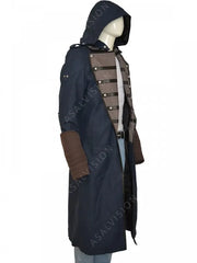 Arno Dorian Assassins Creed Unity Hooded Long Coat