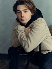 Austin Abrams The Starling Girl 2023 Beige Jacket