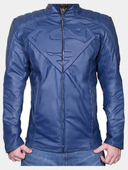 Batman V Superman Blue Leather Jacket