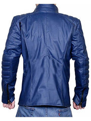 Batman V Superman Blue Leather Jacket