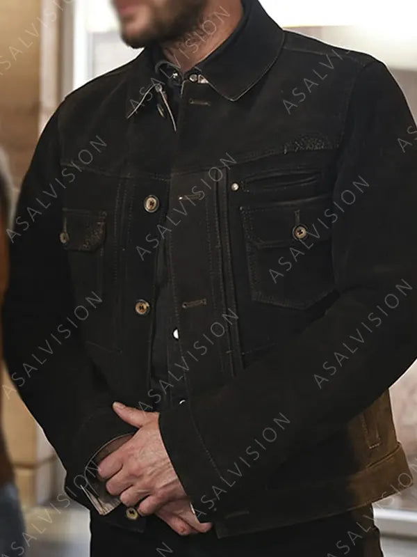 Big Sky Season 3 Beau Arlen Black Cotton Jacket