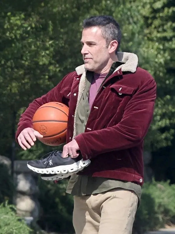 Ben Affleck The Accountant 2 Maroon Jacket