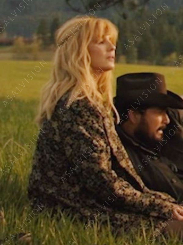 Beth Dutton Yellowstone Season 5 Floral Coat