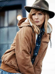 Beth Dutton Yellowstone Bomber Brown Jacket