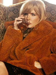 Beth Dutton Yellowstone Orange Fur Coat