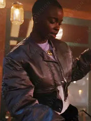 Bianca Barclay Wednesday Cropped Bomber Jacket