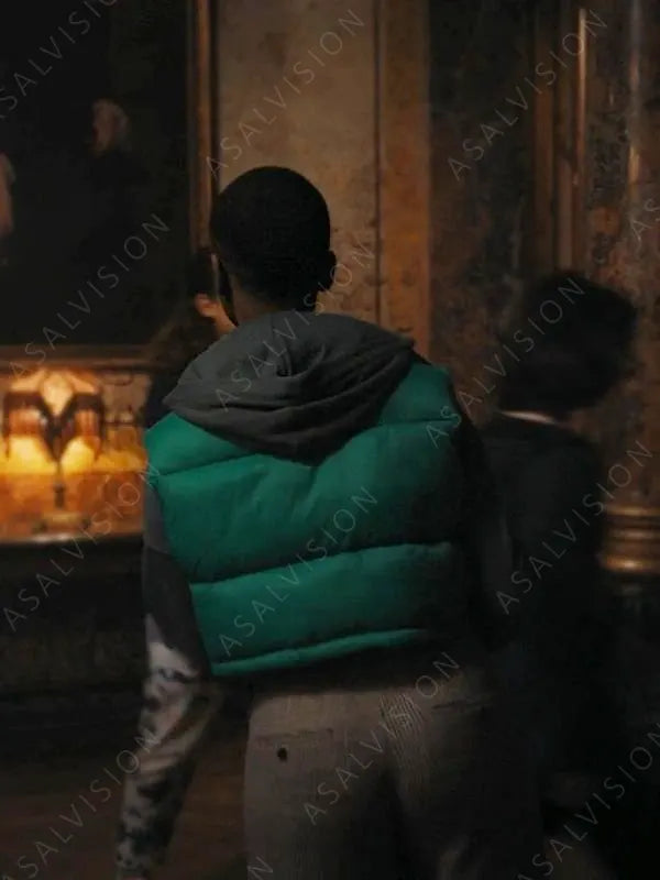 Bianca Barclay Wednesday Puffer Green Vest