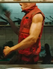 Boy Kills World Bill Skarsgård Red Vest