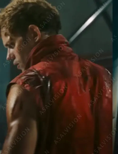 Boy Kills World Bill Skarsgård Red Vest