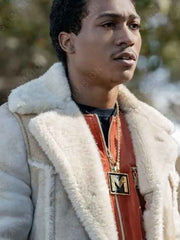 Black Mafia Family BMF Meech Shearling Leather Coat