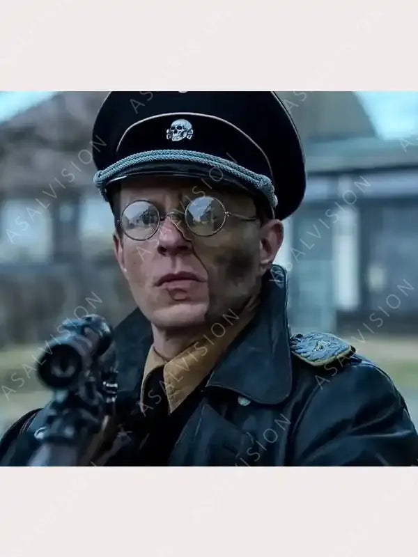 Alexander Scheer Blood and Gold 2023 Leather Coat