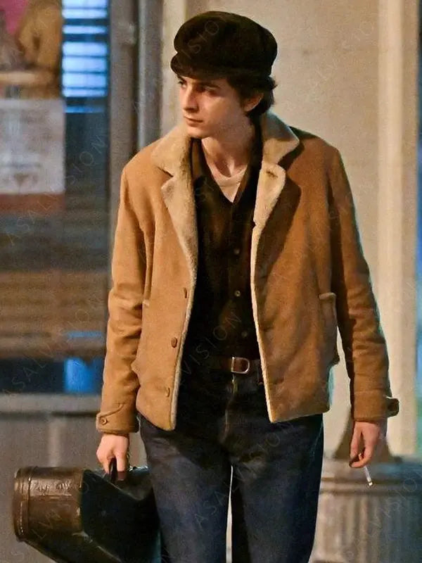 A Complete Unknown Bob Dylan Camel Sherpa Jacket