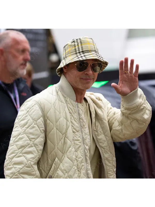 British Grand Prix F1 Brad Pitt Quilted Jacket