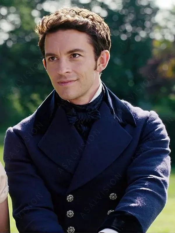 Bridgerton S02 Anthony Bridgerton Blue Wool Tailcoat