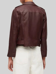 Brie Virgin River Season 4 Biker Leather Jacket