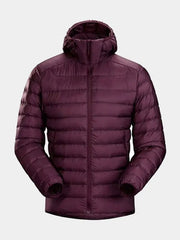 Burgundy Puffer Jacket For Men