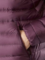 Burgundy Puffer Jacket For Men