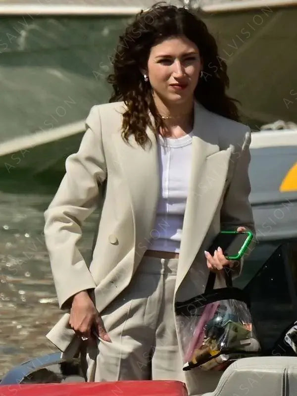 Camila Lift 2024 White Wool Blazer