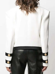 Camille Emily in Paris White And Black Jacket
