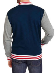 Captain America Blue Varsity Bomber Jacket